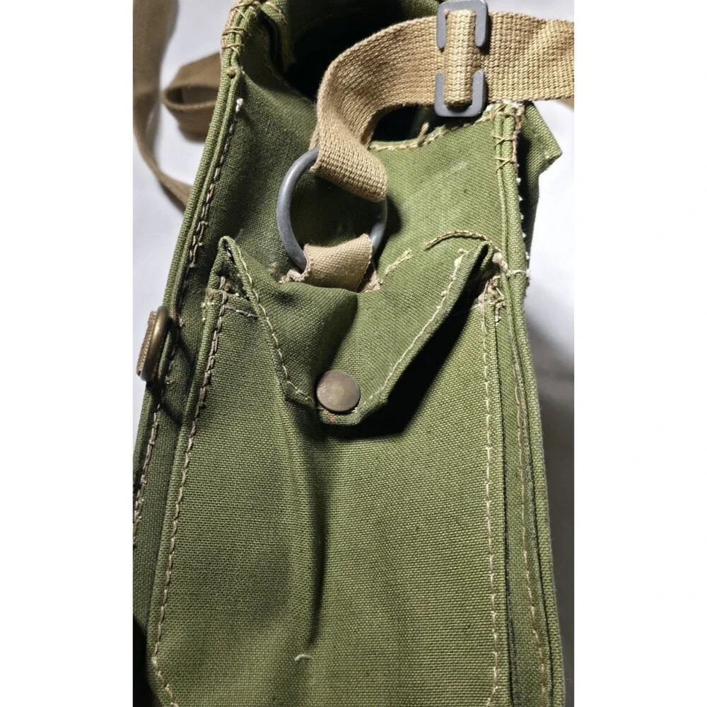 Original 1944 British Light II Respirator Pouch Bag Carry WWII Canvas Haversack